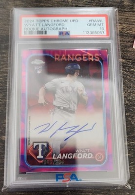2024 Topps Chrome Update Series - Rookie Autographs Wyatt Langford #RA-WL...