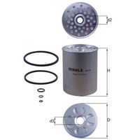 Kraftstofffilter Mahle KX 24D FüR Ford Renault CitroëN Peugeot Fiat Lancia Volvo