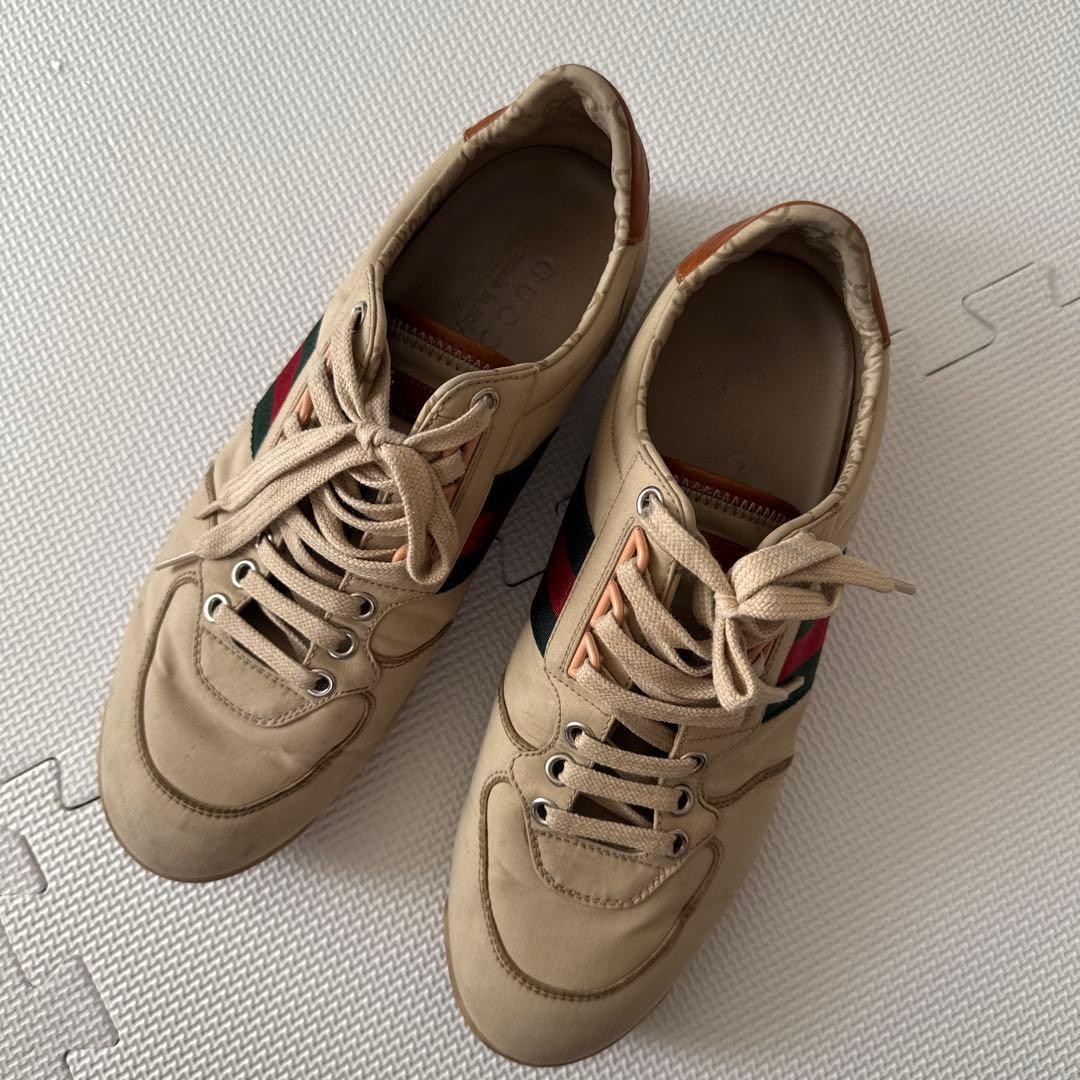 Gucci Sneakers Shoes With Sherry Line Size 6.5 US About7 For Men thumbnail 2