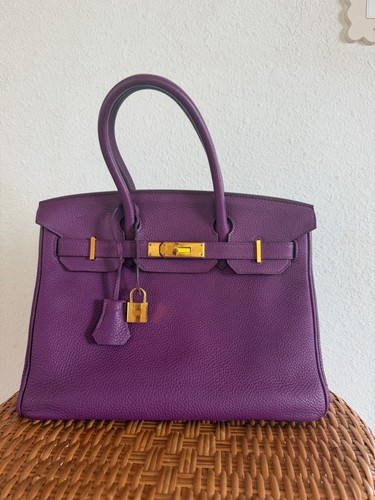 Authentic Hermes Birkin 30cm Togo Anemone