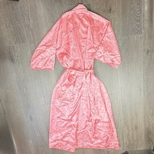 Vintage Christian Dior Pink Lingerie Nightgown Robe Size Large