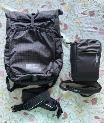 Shimoda Side Lite 22 Backpack Black/White & Small Top Loader - Modified - Read!