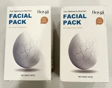 2 Pack Hoygi Pore Tightening Lifting Facial Pack Face Pack Centella Aloe 60g