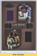 2004 Playoff Honors Materials /150 Aaron Brooks Daunte Culpepper #CR-15 READ h3a