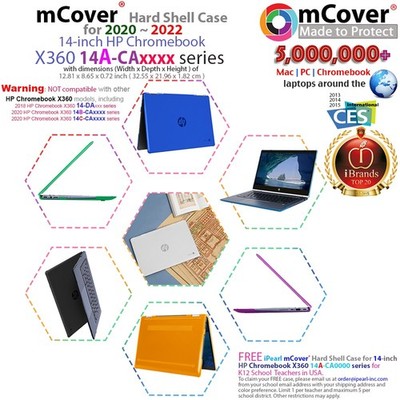 NEW mCover  HARD CASE for 14'' HP Chromebook X360 14A-caxxxx series Laptop