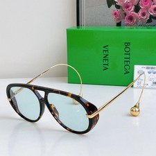 Bottega Veneta BV1273 Women's Sunglasses Tortoiseshell Frame Blue Lens 63MM