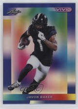 2024 Leaf Vivid Navy Blue Prismatic 1/7 Javon Baker #52 0l8m