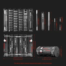 VMAN 138-in-1 Electric Screwdriver Set Rechargeable Lithium Battery For Tech