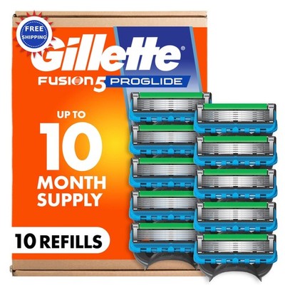 Razor Refills Gillette Fusion5 ProGlide 10 Count Cartridges FlexBall Handle