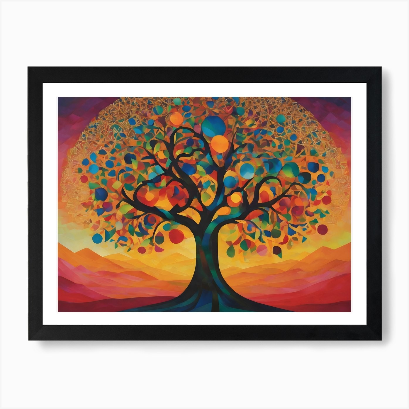 Tree Of Life 47 Art Print Framed Wall Art Poster Canvas Print Picture