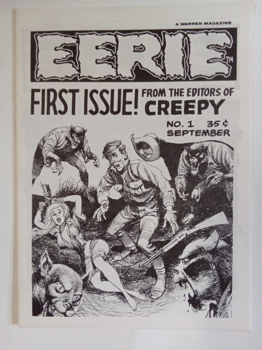 Eerie #1 1st Issue From Editors Of Creepy Warren Magazine 2nd Printing High Grad