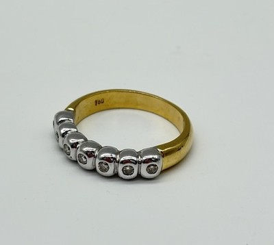Ring aus 750er Gold, Gr. 58 und ca. 7,2g 