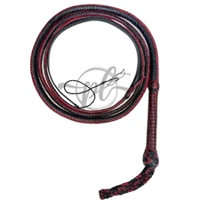 Kangaroo Hide Leather Bullwhip – 4ft to 16ft, 16 Plait Indiana Jones Style