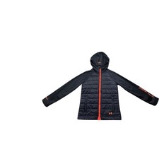 Under Armour Youth Medium ColdGear Infrared Hooded Puffer Jacket Black