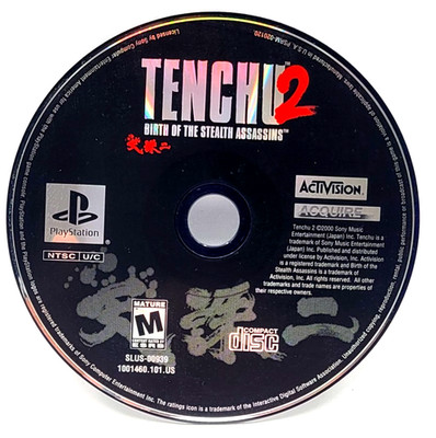 Tenchu 2: Birth of the Stealth Assassins (Sony PS1, 2000) DISC ONLY