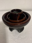 Vintage Brown Power Line Ceramic Iron Industrial Electrical Insulator Decor — photo 9