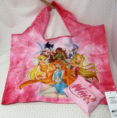 Winx Club X ROMWE Group Oversized Foldable Tote Bloom Stella Musa Flora Aisha