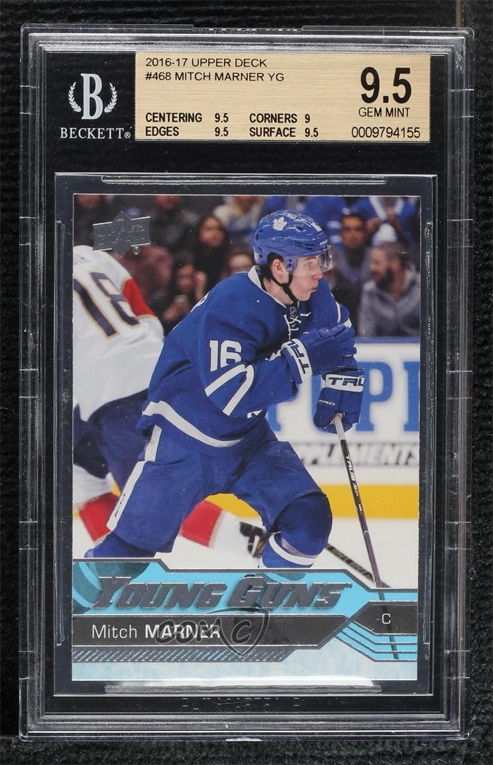 2016-17 Upper Deck Young Guns Mitch Marner #468 BGS 9.5 GEM MINT 5h0