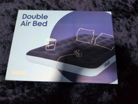 AIRZZZ INFLATABLE DOUBLE FLOCKED AIR BED BLOW UP MATTRESS CAMPING INDOOR OUTDOOR