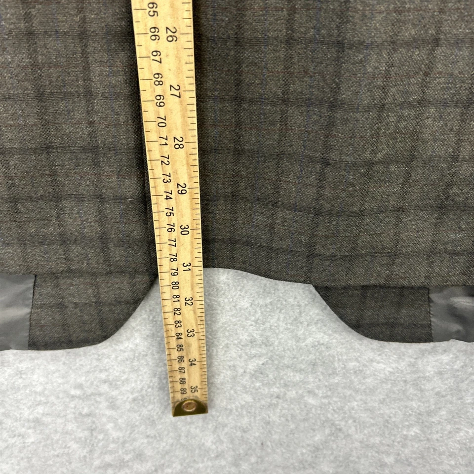 Blazer Coppley Ermenegildo Zegna Hombres 46 Alto Verde Marrón Cuadros Abrigo Deportivo Chaqueta Foto 3 de 4