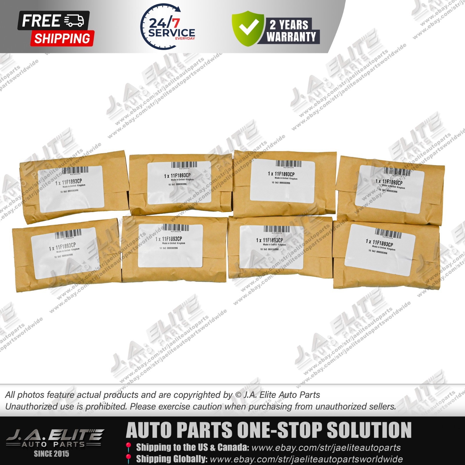 8pcs Genuine Engine Spark Plug Kit fit McLaren 11F1893CP 11F0271CP