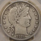 1911-D Barber Half Dollar 50c PCGS Certified VF30