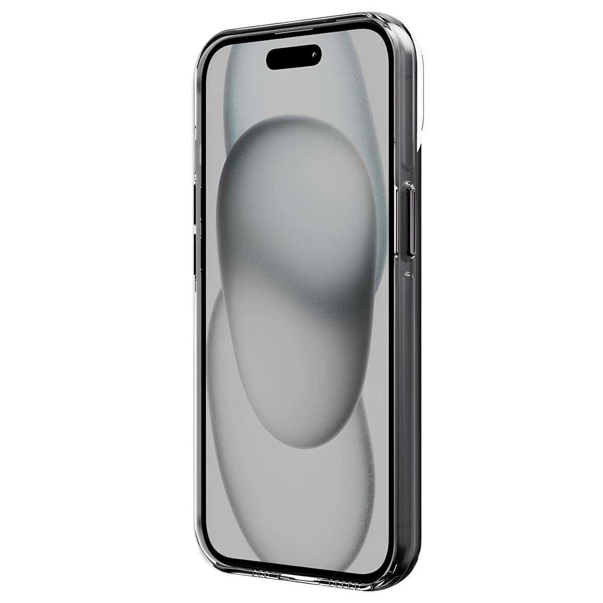 Coque rigide iPhone 15 antichoc Crong de qualité premium transparente