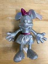 Disney Iridescent Minnie Mouse 100 Years Platinum Anniversary 12  Plush Toy NEW