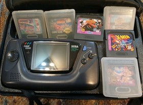 SEGA Game Gear Bundle Handheld System Tested & Working w/ 6 Games *Please Read*