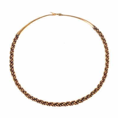 Wikinger Halsreif ''Huscarl'' - Torque Halsring Viking Neck Ring Torc Braided