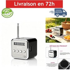 Mini enceinte Bluetooth radio FM portable Longben TD-V26 Noir