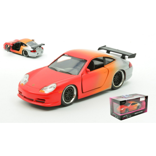 "Porsche 911 GT3 \"Pink Slips\" Red/Silver 1:32 Jada Toys Movie -D- Neues Modell"-image