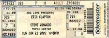 ERIC CLAPTON CONCERT TICKET, PEPSI CENTER, JUNE 21 2009