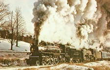 Railroad Postcard Vintage 1973 Steam Train Rutland Pacific 82 Steamtown. N