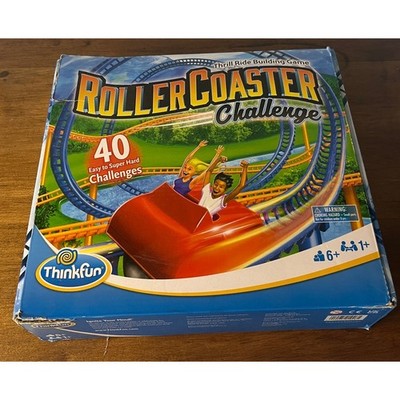 ThinkFun Roller Coaster Challenge STEM Building Game 40 Challenges Complete