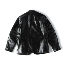 RRL Black Leather Outer Shell Coats, Jackets & Vests for Men for