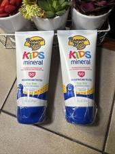 2 Banana Boat Kids Mineral Sunscreen Lotion SPF 50+ 6 fl oz Exp 10/27 Tear Free 3.49 per gallon