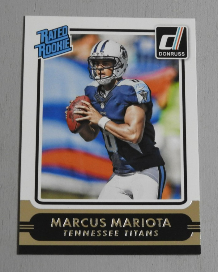 2015 PANINI DONRUSS RATED ROOKIE #202 - MARCUS MARIOTA TENNESSEE TITANS (QB) NM