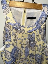 Tommy Hilfiger Women's blue and yellow spring Floral Maxi Dress Size 6 Small