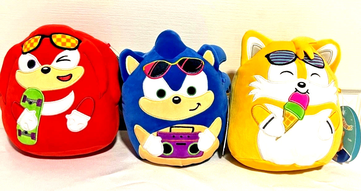 Squishmallows **SONIC The HEDGEHOG SUMMER FUN CHARACTERS** You