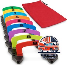 Juego de croquet con putting: 9 porter as, 4 pelotas de golf y bolsa de mano NEW