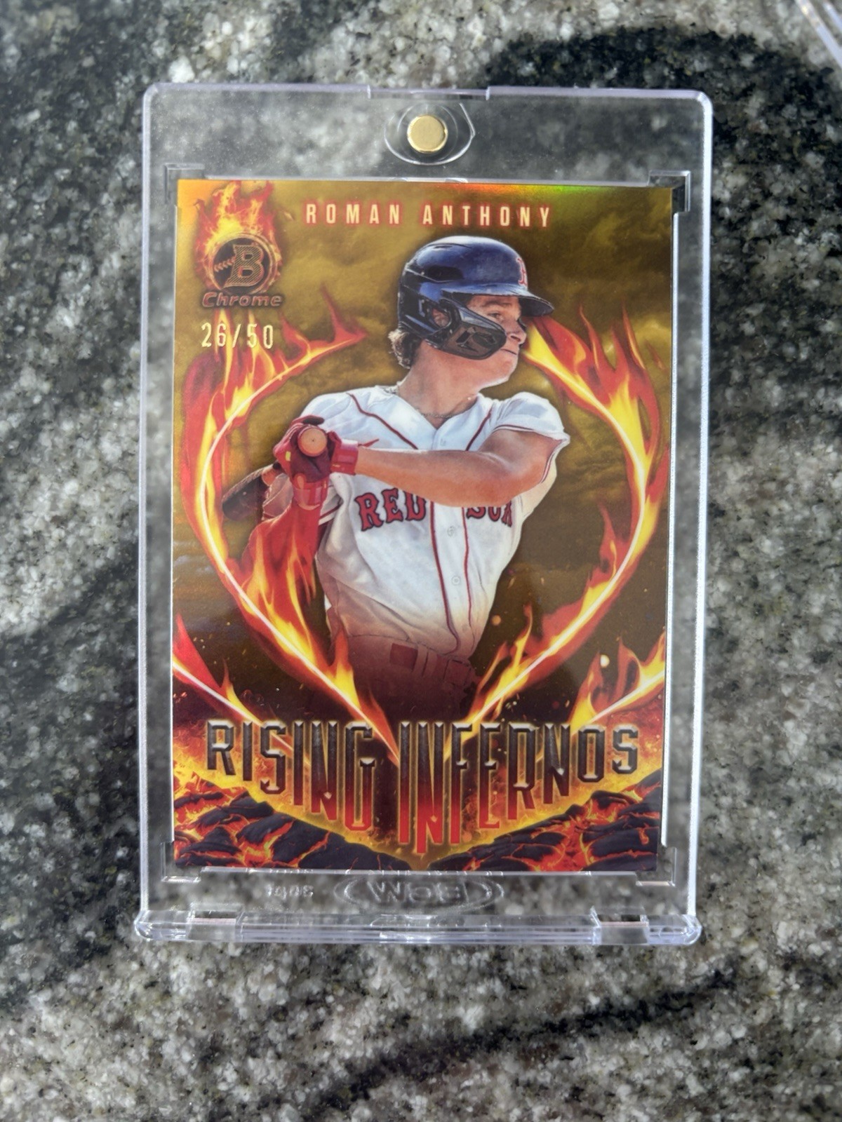 2024 Bowman Chrome - Roman Anthony Rising Infernos Gold /50