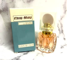 MIU MIU L'EAU ROSEE Eau de Toilette MINI SPLASH 0.25oz New/Boxed