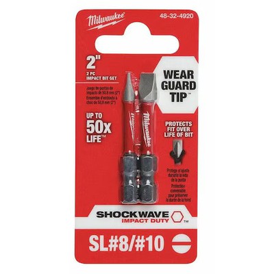 Milwaukee Tool 48-32-4920 Shockwave Impact Duty 2'' Slotted No. 8/No. 10 Power