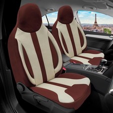 Pilot Sitzbez&uuml;ge passend f&uuml;r Mercedes GLE C292 (Braun-Beige) | Vordersitze ZARA4