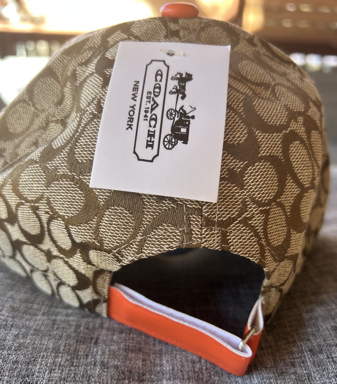 Brown Baseball Cap, Adjustable Strap, Never Worn - image 3