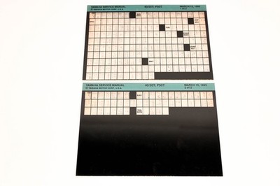 OEM Yamaha XM007-22 1995 40/50T, P50T Service Manual Microfiche Lot