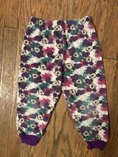 Vintage 90s Disney Mickey Minnie Splatter Paint Pants Joggers Kids Unisex 3T