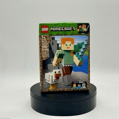 LEGO Minecraft 21149 Alex BigFig with Chicken Seals Fast Shipping