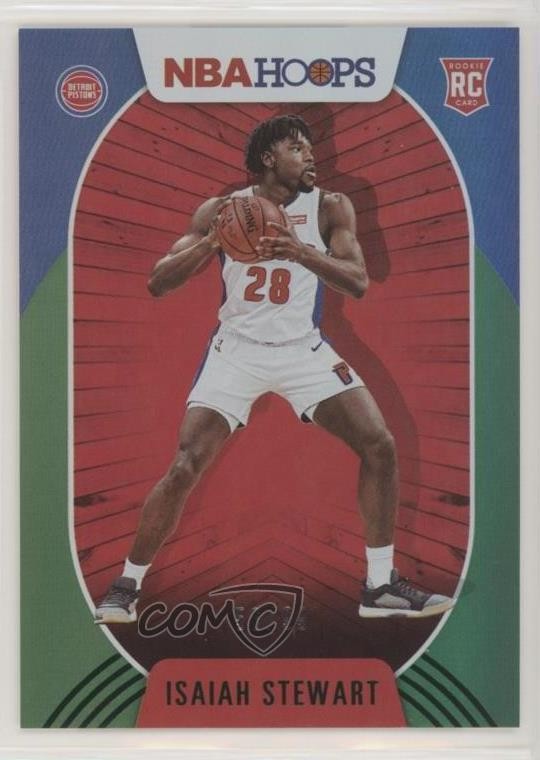 2020-21 Panini NBA Hoops Green /99 Isaiah Stewart #233 Rookie RC 0nr3